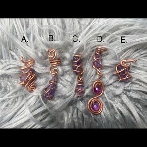 Amethyst Braid & Dreadlocks Hair Accessory